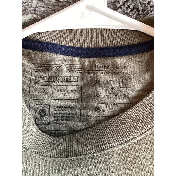 Patagonia Men's Fitz Roy Horizons Uprisal Crew Sweatshirt Sleet Green - Picture 7 of 10